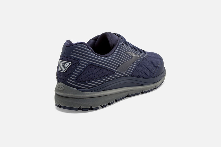 Brooks Addiction Walker Suede Running Shoes Mens Navy 873946-SLU